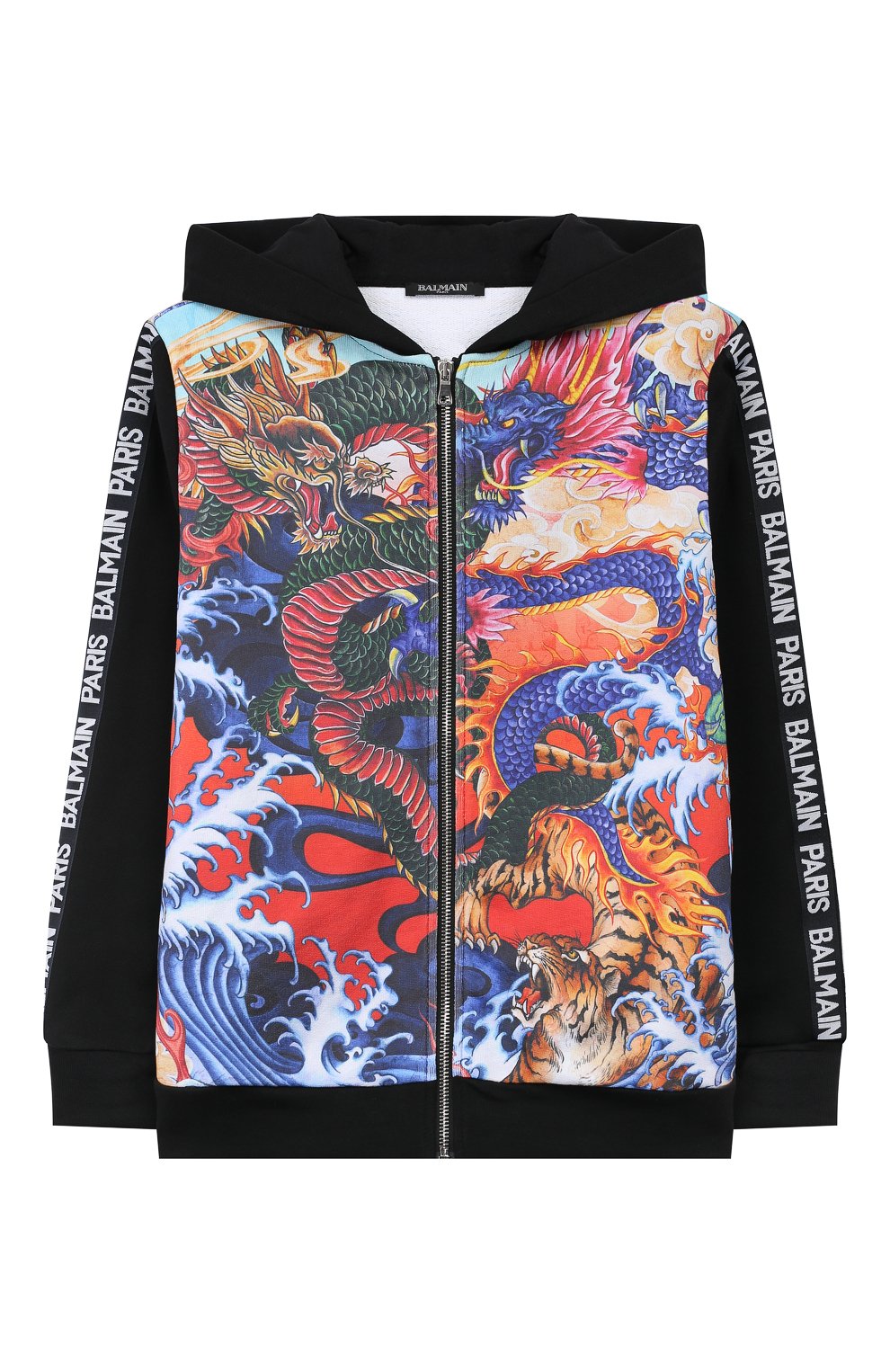 Хлопковая толстовка с капюшоном BALMAIN, арт. 6L4660/LD220/12-16, фото 1