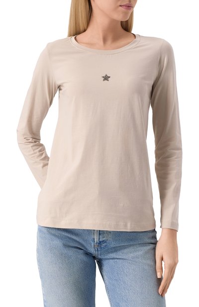 Хлопковый лонгслив LORENA ANTONIAZZI, арт. TS10/9999, фото 3