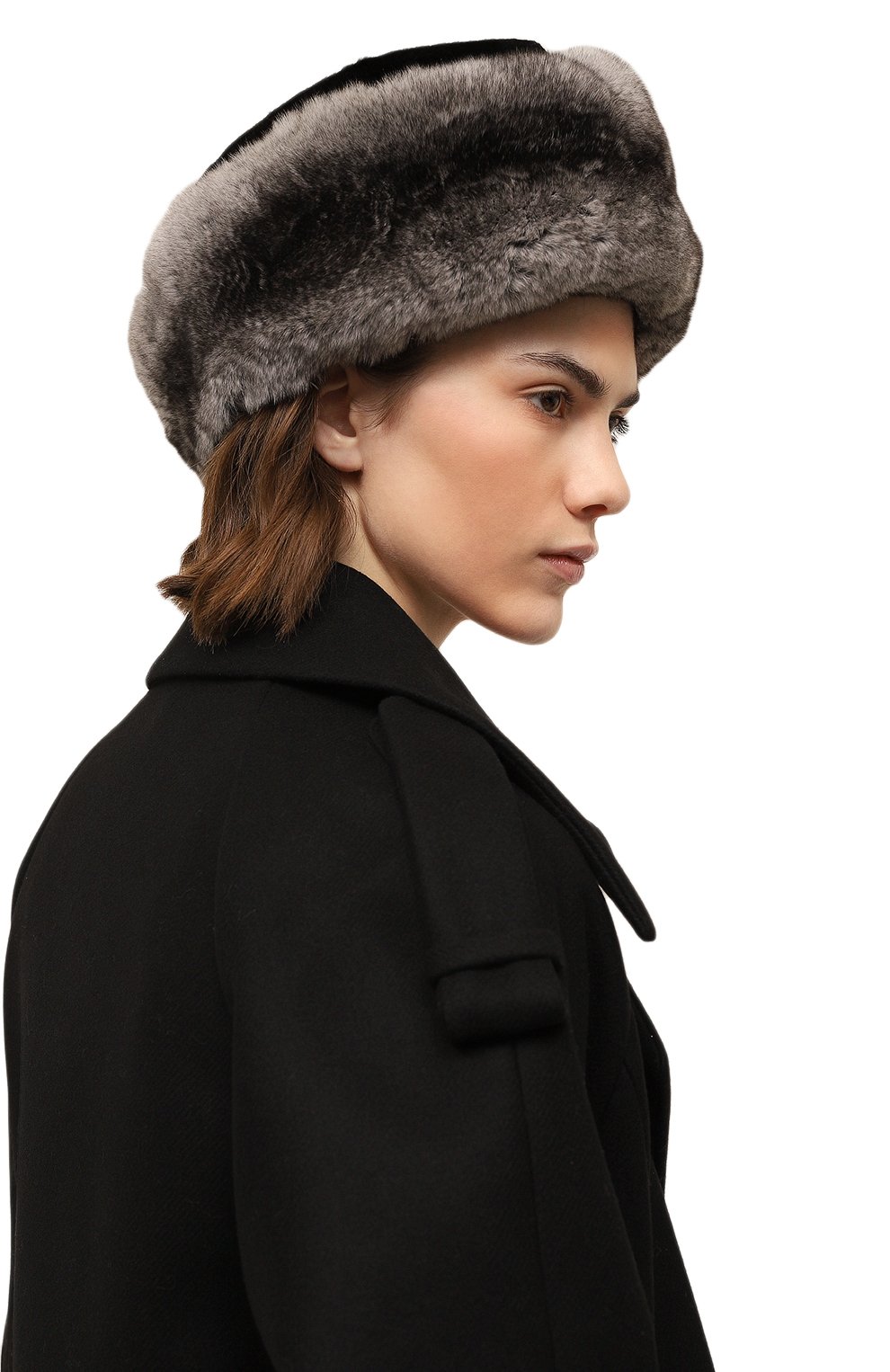 Пилотка алина из меха шиншиллы и норки FURLAND, арт. 0235116450001600000, фото 2