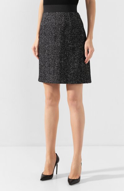 Юбка из смеси шерсти и шелка DOLCE & GABBANA, арт. F4BPLT/FCMCL, фото 3