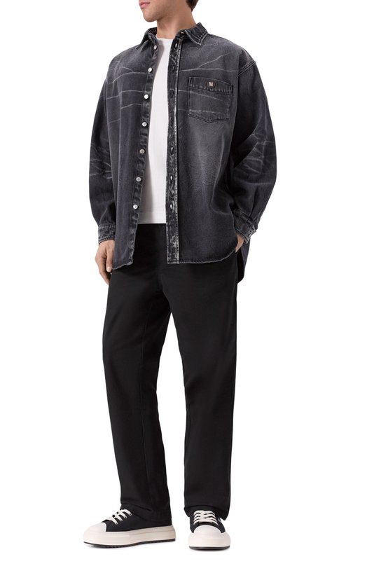 Текстильные кеды Berlin Dsquared2 SNM0457/00300001 Чёрный  SNM0457/00300001 Фото 2