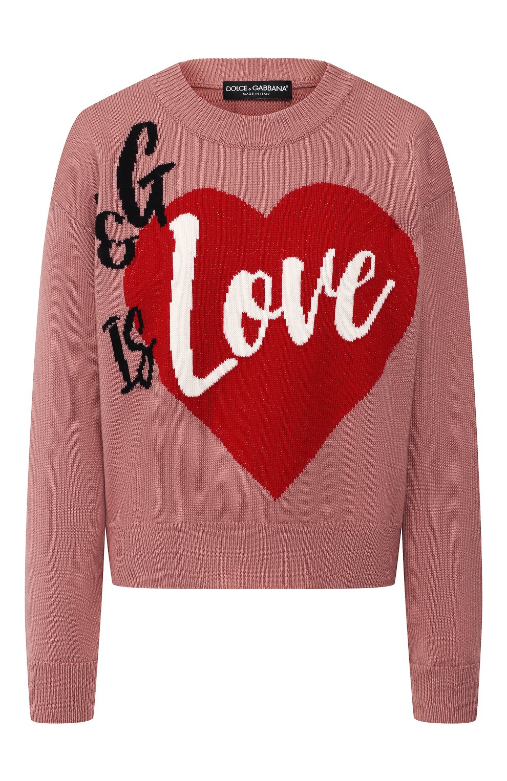 Кашемировый пуловер DOLCE & GABBANA розового цвета по цене 113000 руб., арт. FX364T/JAWLI, фото 1 Кашемировый пуловер DOLCE & GABBANA, арт. FX364T/JAWLI, фото 1