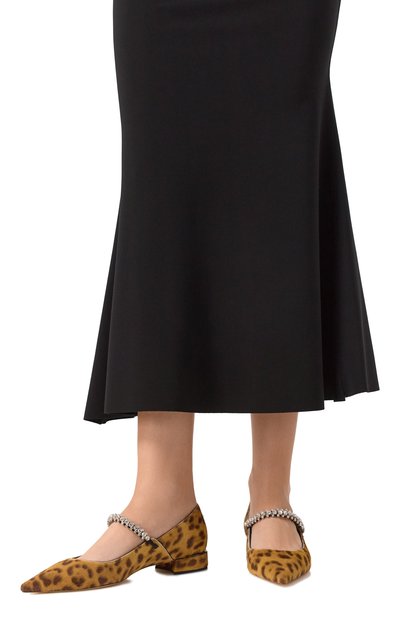 Кожаные туфли bing pump JIMMY CHOO, арт. BING PUMP FLAT/L0P, фото 3