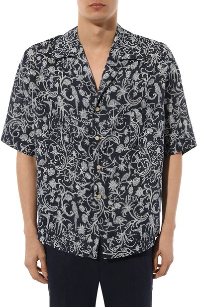 Льняная рубашка KITON, арт. UMC028H08902, фото 3