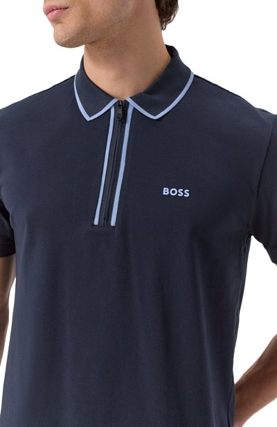 Хлопковое поло BOSS GREEN, арт. 50537489, фото 5