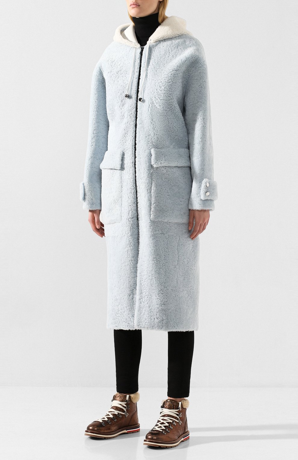 Дубленка с капюшоном INES&MARECHAL, арт. D0UBLL0N, фото 3