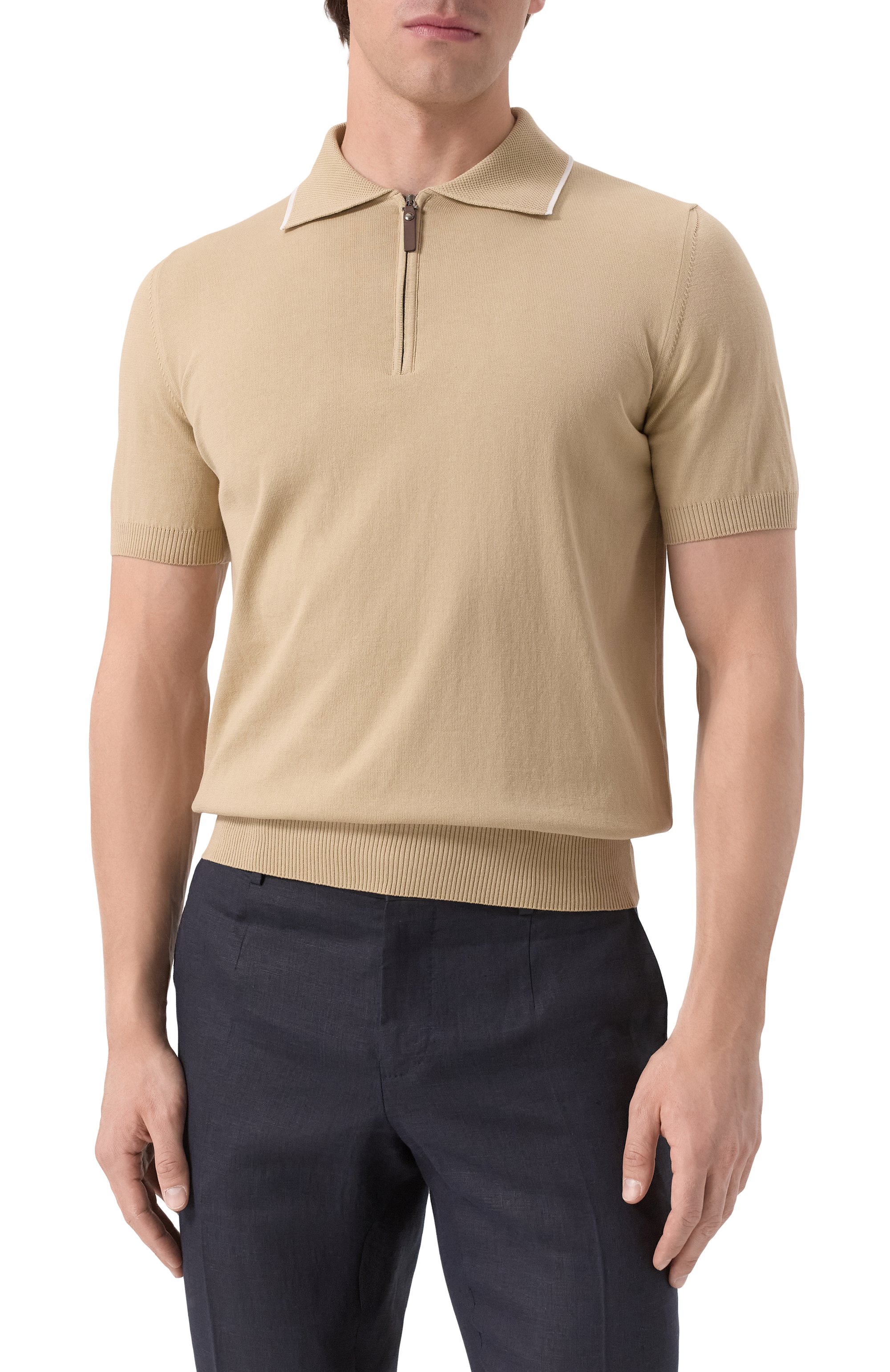 Хлопковое поло CANALI, арт. C1052/MK02261, фото 3