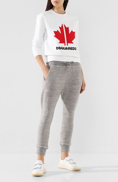 Хлопковый свитшот DSQUARED2 белого цвета по цене 36750 руб., арт. S75GU0278/S25042, фото 2 Хлопковый свитшот DSQUARED2, арт. S75GU0278/S25042, фото 2