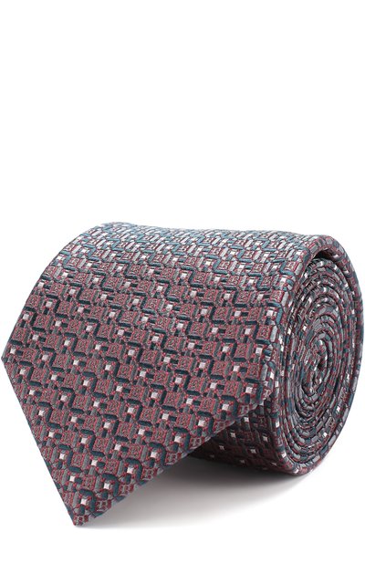 Мужской шелковый галстук с узором BRIONI, арт. 062I/0640J