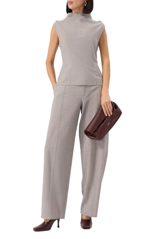 Сумка Rollup small Jil Sander J08WG0044-P7218 Бордовый  J08WG0044-P7218 Фото 7