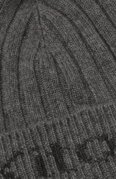 Мужская кашемировая шапка KITON темно-серого цвета, арт. UCAPP18XC1032 | Фото 3 (Материал: Текстиль, Кашемир, Шерсть; Кросс-КТ: Трикотаж; Материал сплава: Проставлено; Нос: Не проставлено)