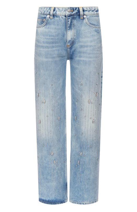 Джинсы с отделкой стразами The Kooples FJEA31006J Голубой FJEA31006J