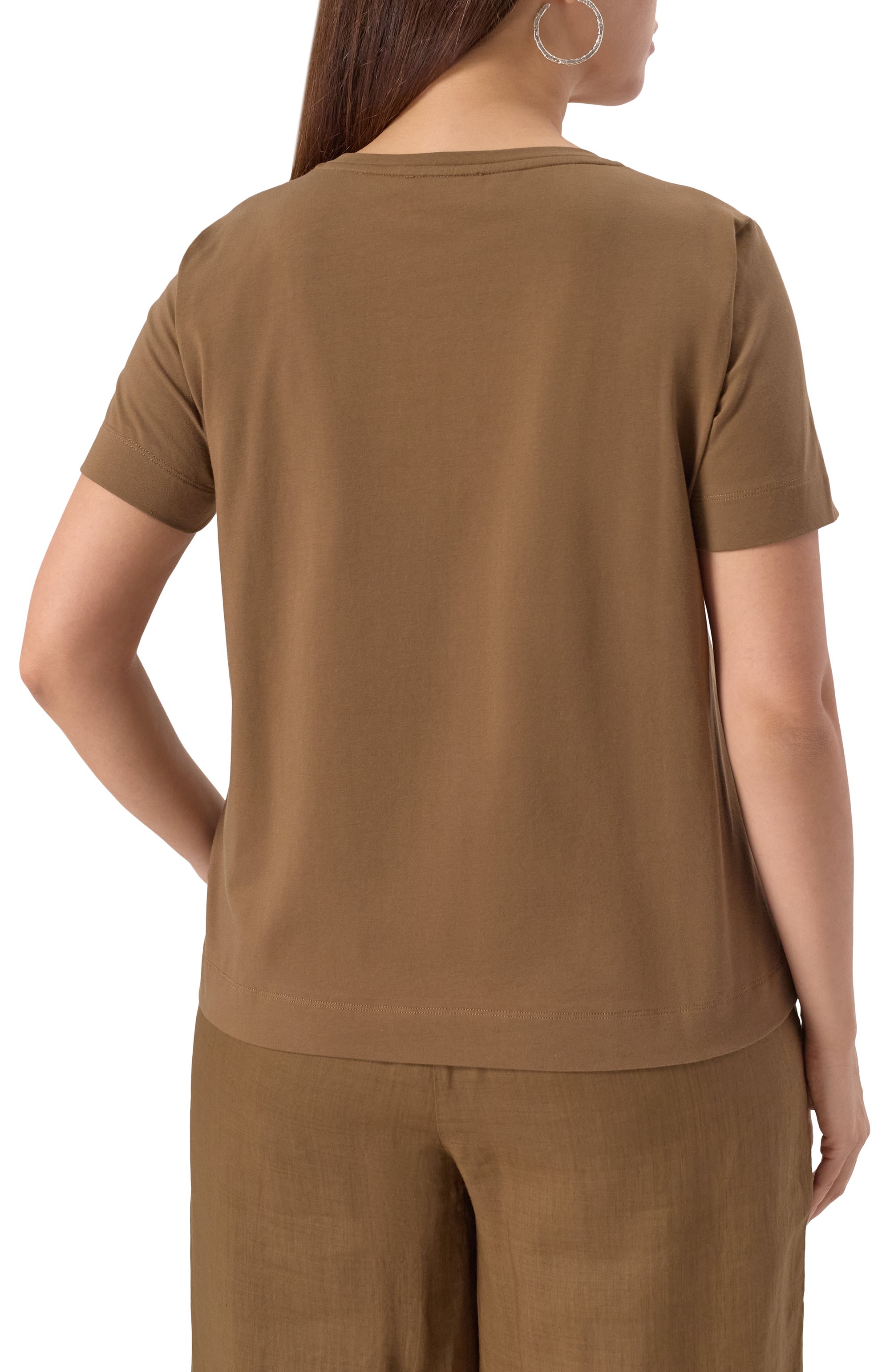 Хлопковая футболка MARINA RINALDI VOYAGE, арт. AXE, фото 4