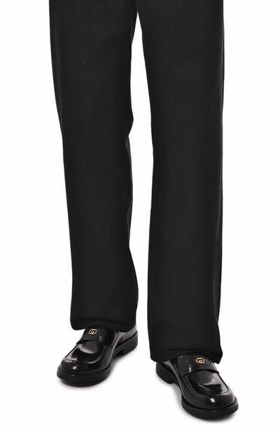Кожаные лоферы GUCCI, арт. 658224 10R30, фото 3