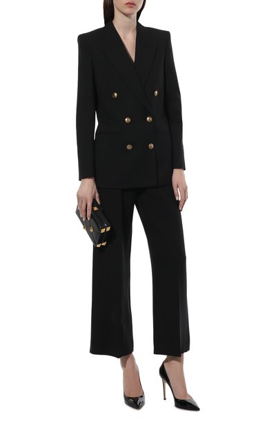 Шерстяной жакет SAINT LAURENT черного цвета по цене 277500 руб., арт. 654667/Y404W, фото 2 Шерстяной жакет SAINT LAURENT, арт. 654667/Y404W, фото 2