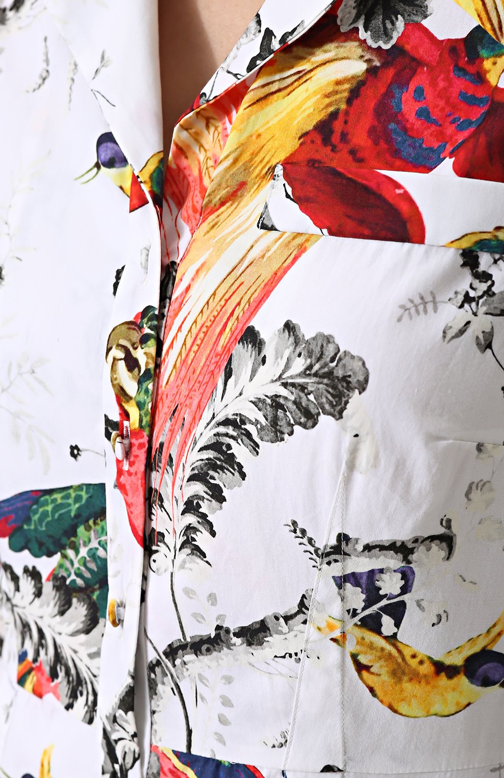 Приталенное платье-рубашка с принтом ERDEM, арт. PF17_20771PPP, фото 5