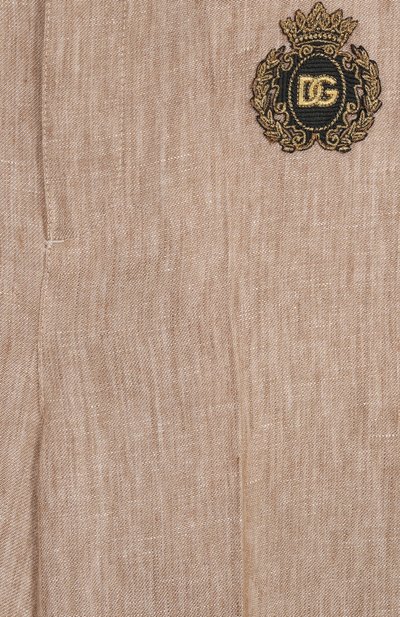 Льняные брюки DOLCE & GABBANA, арт. L44P73/FU4L0/2-6, фото 3