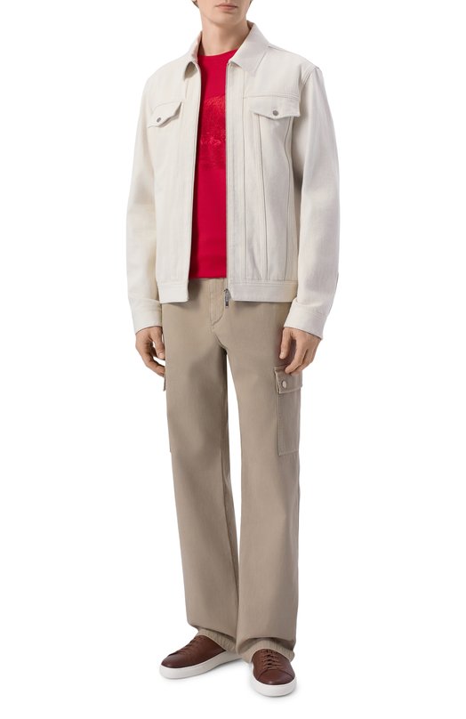 Хлопковая футболка Stefano Ricci MNH6205350/LUXT Красный  MNH6205350/LUXT Фото 2