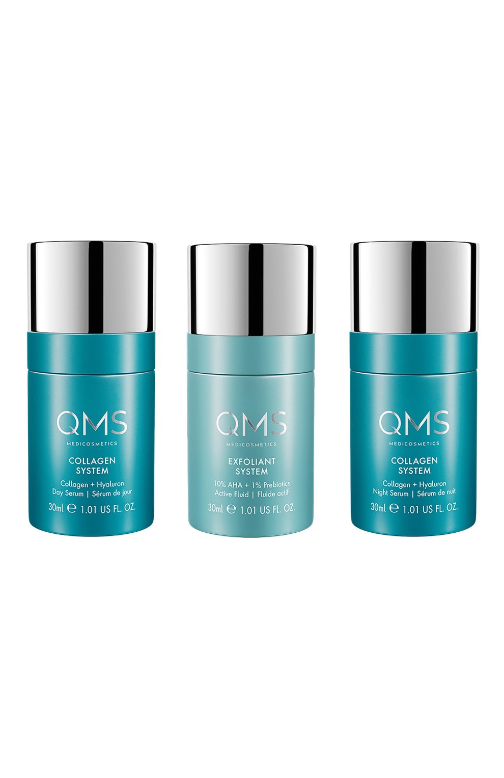 Набор "интенсивное обновление" c коллагеном collagen + exfoliant set strong (3x30ml) QMS MEDICOSMETICS, арт. 2003100, фото 1