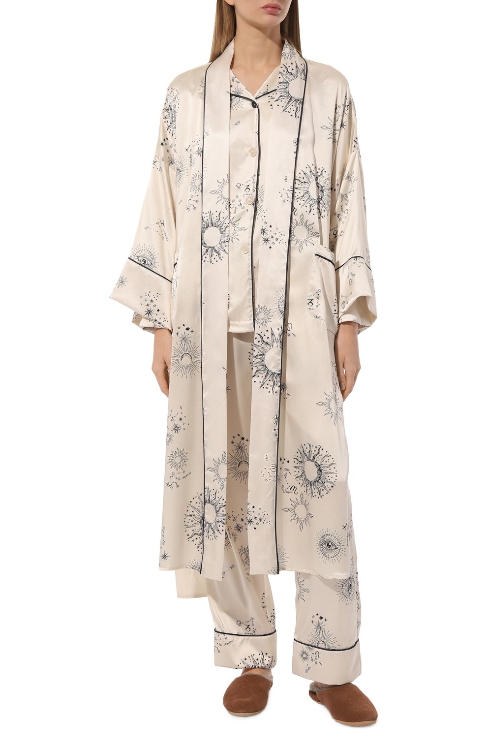 Шелковый халат MORPHO&LUNA, арт. S31G23IV/VI0LET, фото 2