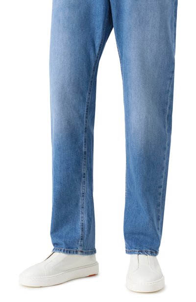 Кожаные кеды cleanic SANTONI, арт. MBCG21995BARTLLD, фото 3