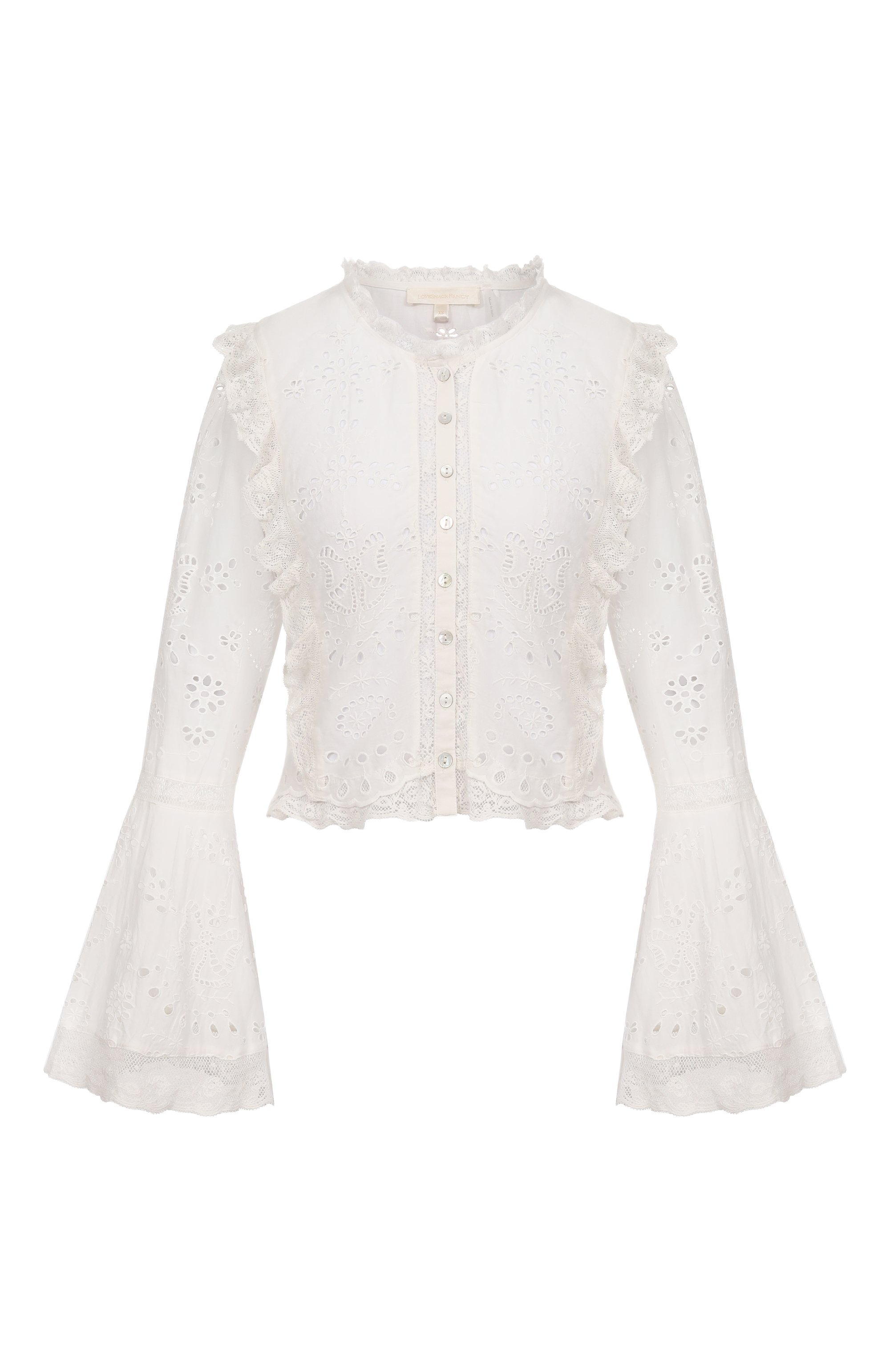 Хлопковая блузка LOVE SHACK FANCY, арт. T1512-3233, фото 1