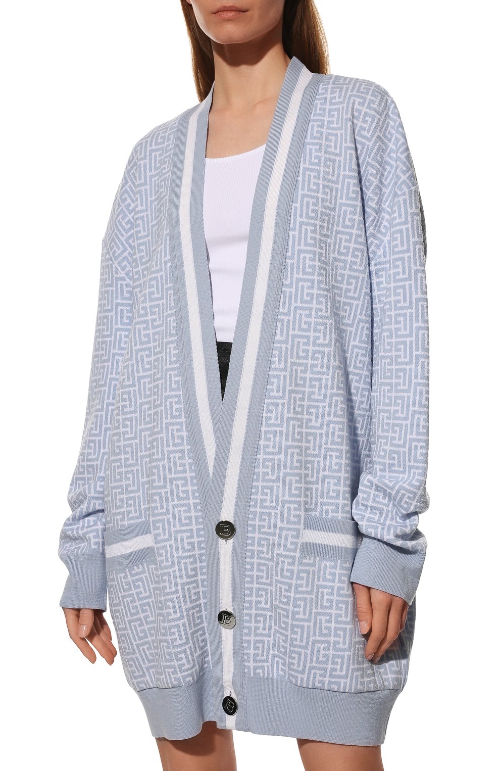 Кардиган из шерсти и льна BALMAIN, арт. WH1K0010/K020, фото 3