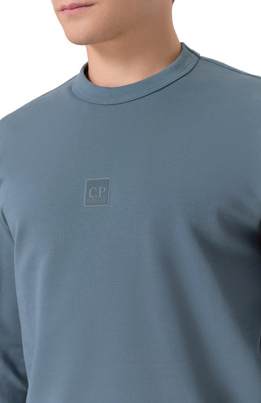 Хлопковый свитшот C.P. Company 19CLSS022A006452W Синий  19CLSS022A006452W Фото 5