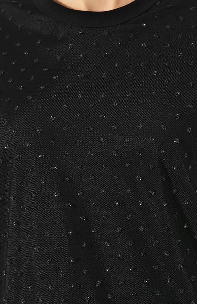 Хлопковая футболка REDVALENTINO черного цвета по цене 39950 руб., арт. TR3MJ03I/4YB, фото 5 Хлопковая футболка REDVALENTINO, арт. TR3MJ03I/4YB, фото 5