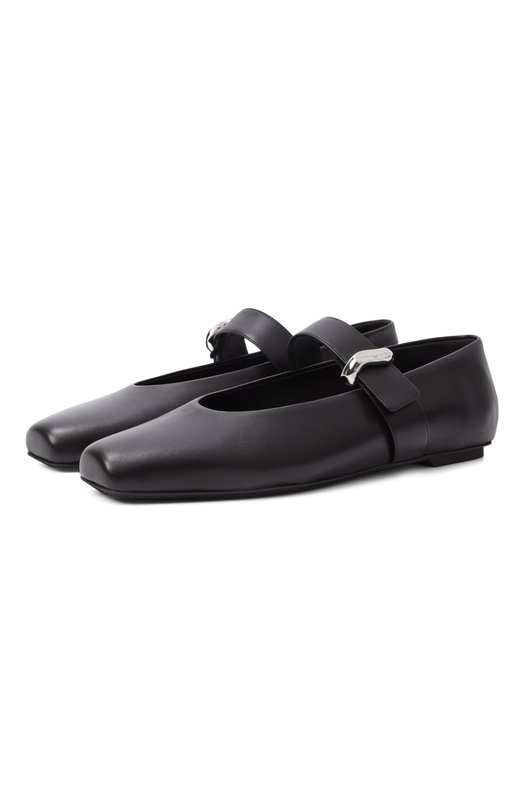 Кожаные балетки Emporio Armani EW004448/AF14915 Чёрный EW004448/AF14915