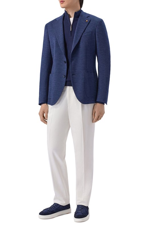 Шерстяной пиджак Sartoria Latorre JEF74/JJ196 Синий  JEF74/JJ196 Фото 2