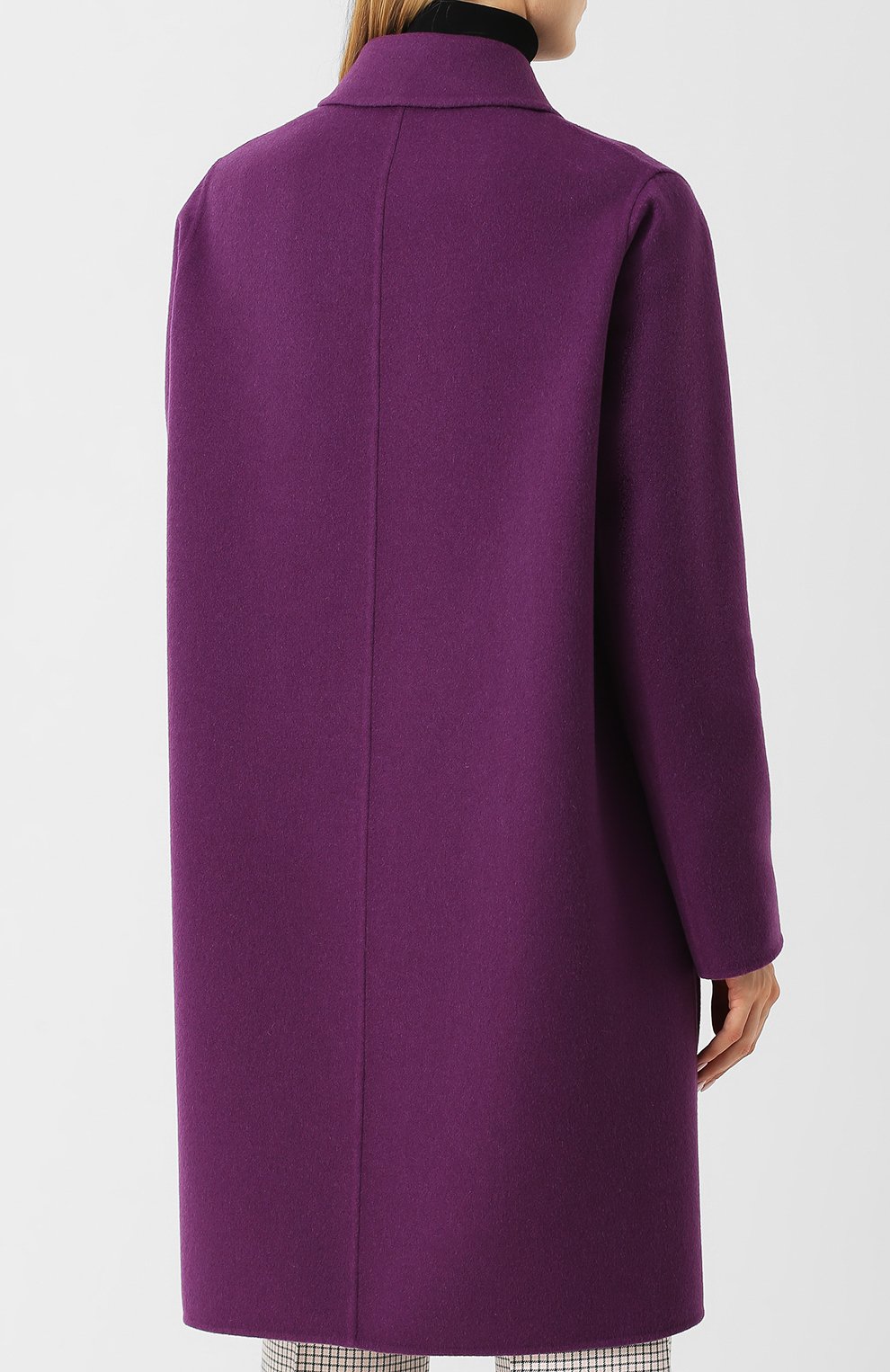 Однотонное кашемировое пальто с накладными карманами BOTTEGA VENETA, арт. 498952/VD0D2, фото 4