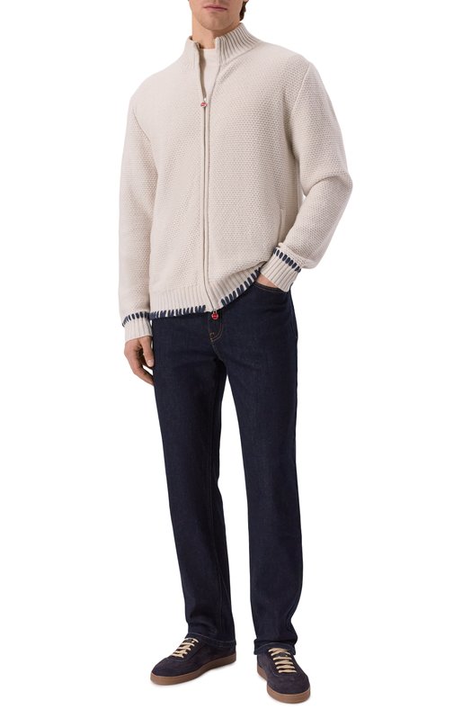 Кашемировый кардиган Kiton UMK073812/L-3XL Серый  UMK073812/L-3XL Фото 2