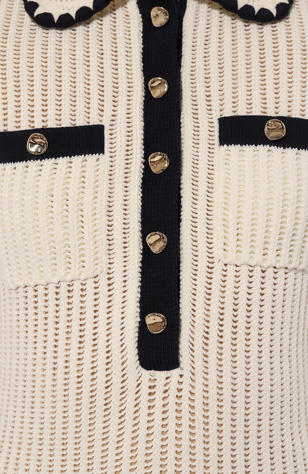 Платье из хлопка и вискозы SELF-PORTRAIT, арт. PF24-136S-C, фото 5