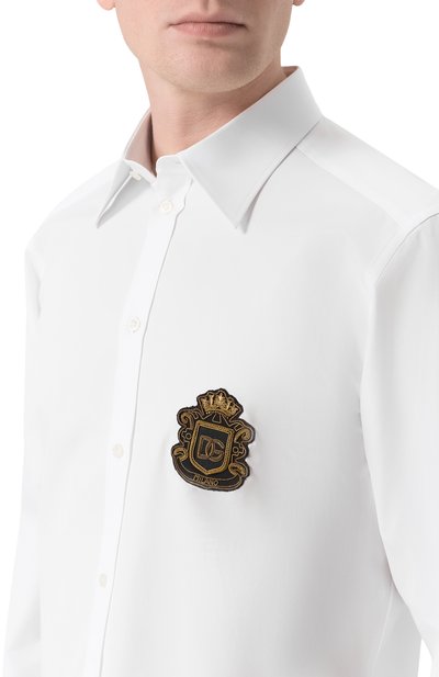 Хлопковая рубашка DOLCE & GABBANA, арт. G5ML1Z/GK278, фото 5