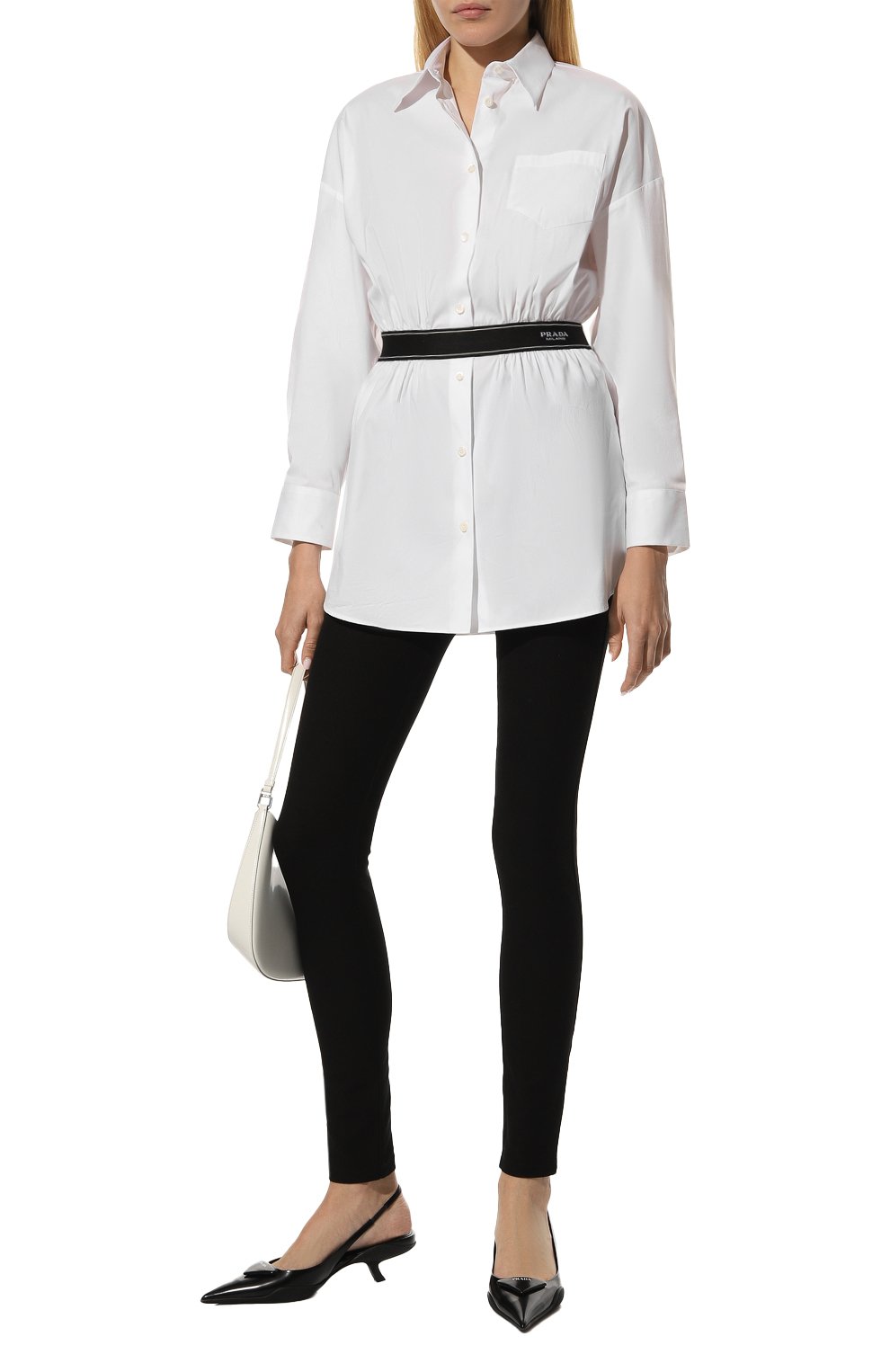 Хлопковая рубашка PRADA, арт. P468F-F62-F0009-221, фото 2