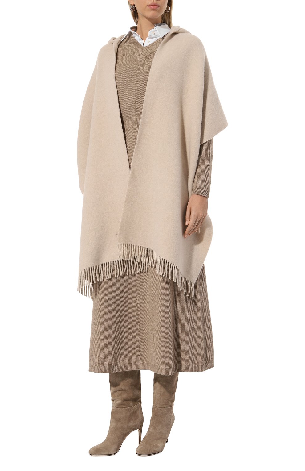 Накидка из шерсти и кашемира BRUNELLO CUCINELLI, арт. MSCDAGW83, фото 3