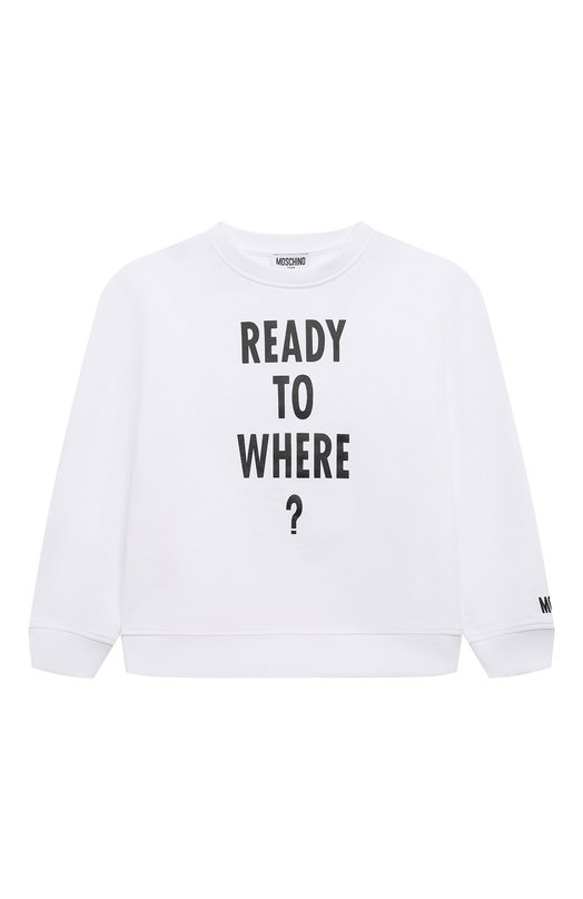 

Хлопковый свитшот Moschino, Белый
