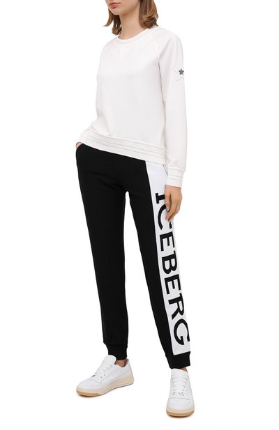 Джоггеры из шерсти и вискозы ICEBERG, арт. 20I I2P0/AB03/7388, фото 2