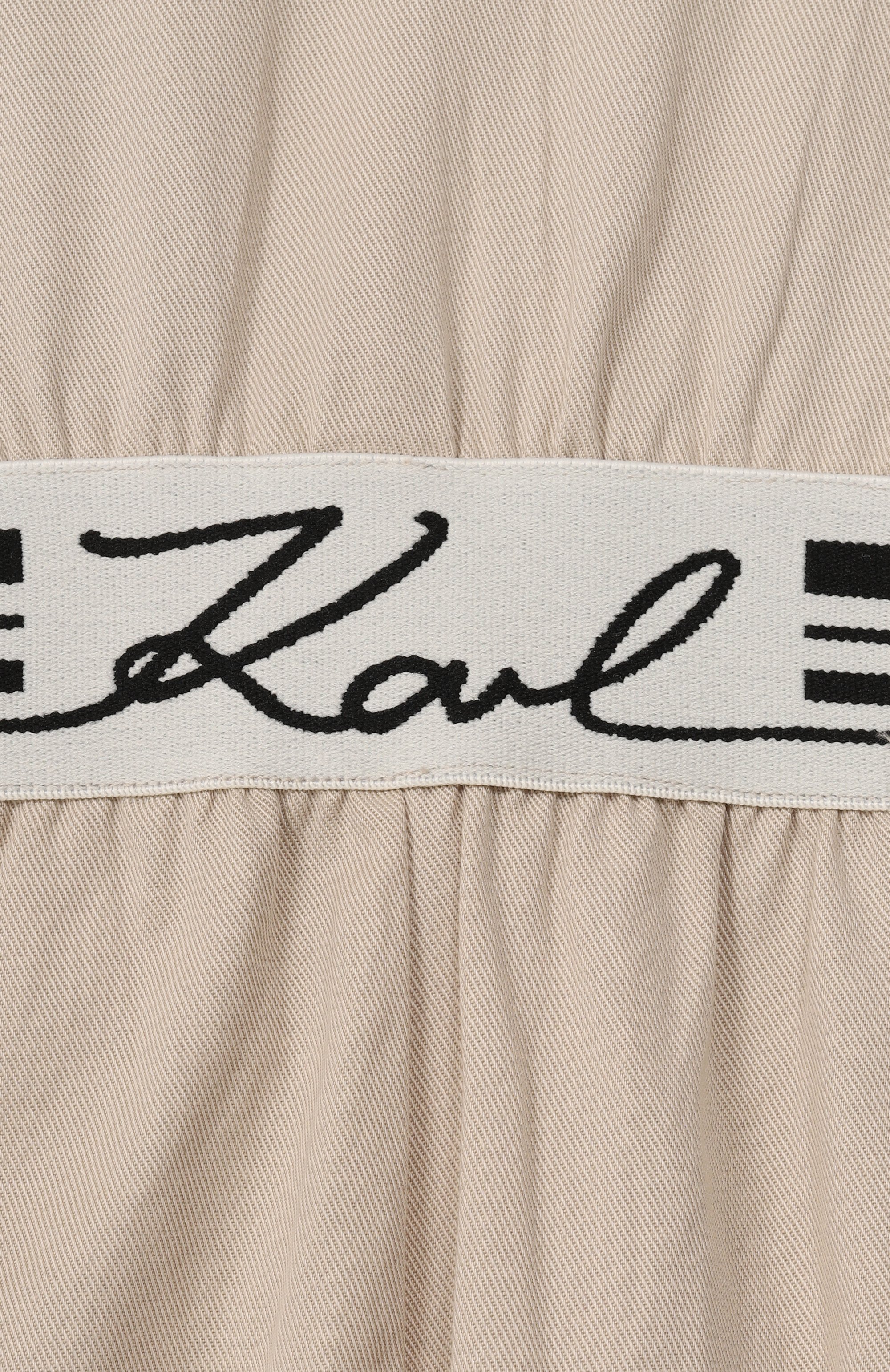 Комбинезон из лиоцелла и хлопка KARL LAGERFELD KIDS бежевого цвета по цене 21150 руб., арт. Z31116, фото 3 Комбинезон из лиоцелла и хлопка KARL LAGERFELD KIDS, арт. Z31116, фото 3