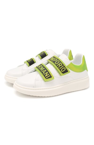 Кожаные кеды EMPORIO ARMANI, арт. XYX007/X0I33/28-34, фото 1