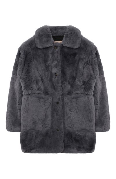 Шуба из кролика YVES SALOMON ENFANT, арт. 20WEM307XXREXX/4-6