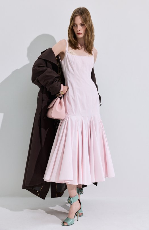 Бюстгальтер из шелка и хлопка Dolce & Gabbana 01A01T/0N013 Бежевый  01A01T/0N013 Фото 4