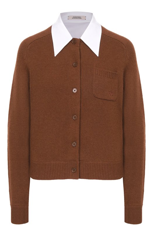 Кардиган из шерсти и кашемира Dorothee Schumacher 310401 Коричневый 310401