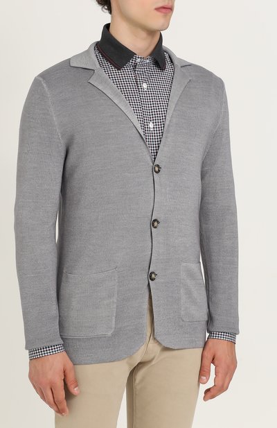 Шерстяной кардиган с v-образным вырезом и отложным воротником WINDSOR, арт. 13 MEVI0-S 10000865, фото 3