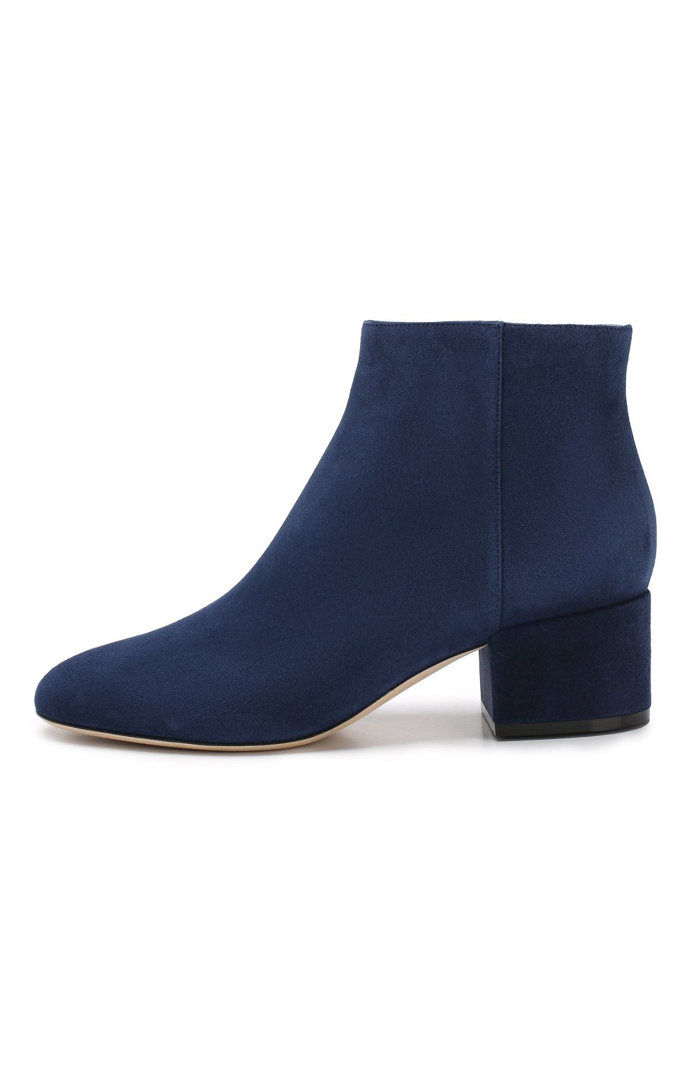 Замшевые ботильоны SERGIO ROSSI синего цвета по цене 84800 руб., арт. A78330-MCAZ01, фото 3 Замшевые ботильоны SERGIO ROSSI, арт. A78330-MCAZ01, фото 3