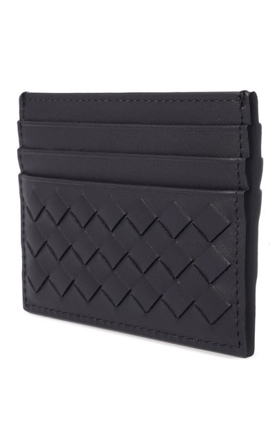 Кожаный футляр для кредитных карт BOTTEGA VENETA темно-синего цвета по цене 41650 руб., арт. 522326/V47W1, фото 2 Кожаный футляр для кредитных карт BOTTEGA VENETA, арт. 522326/V47W1, фото 2