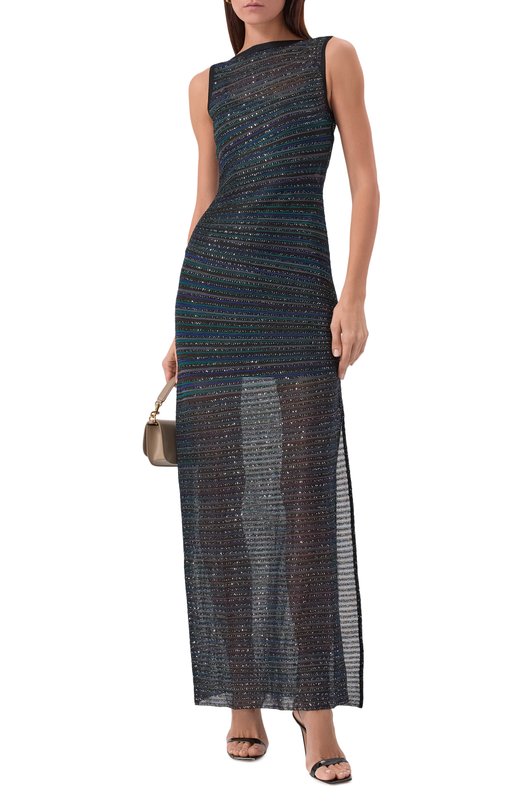 Платье с отделкой пайетками Missoni DS25WG12/BK01CL Разноцветный  DS25WG12/BK01CL Фото 2