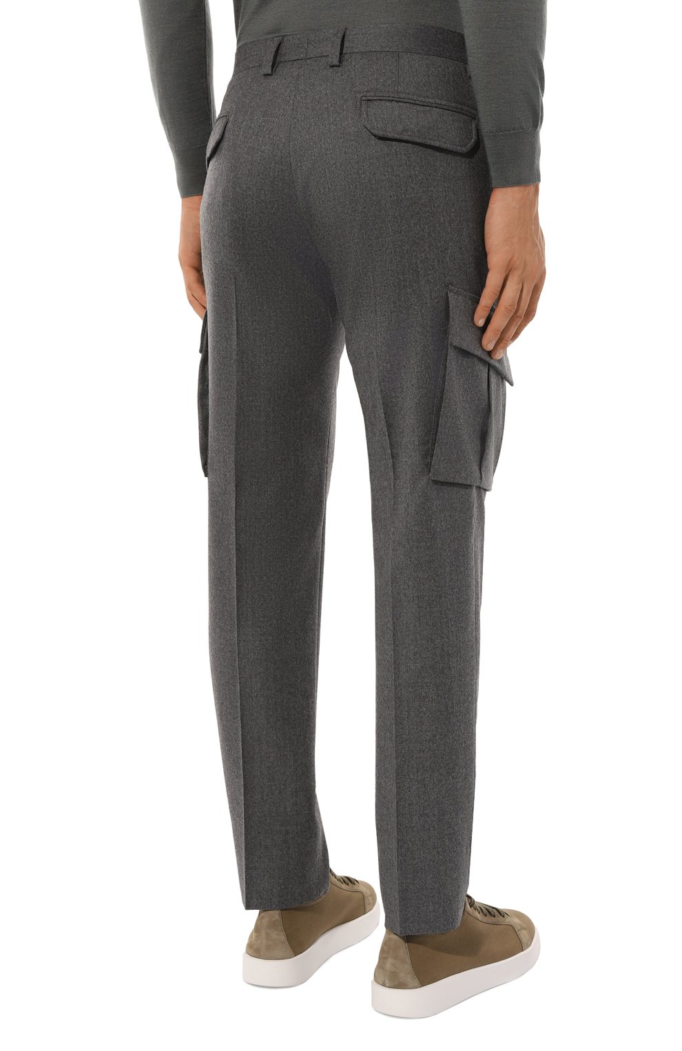 Шерстяные брюки-карго CORNELIANI, арт. 944L02-9418111, фото 4