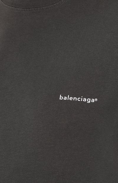Хлопковая футболка BALENCIAGA, арт. 570796/TYK28, фото 5